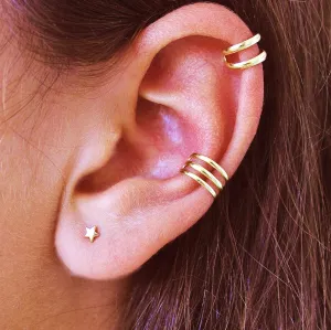 Triple Hoop Conch Ear Cuff