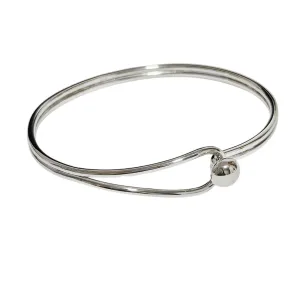 Women's Silver Bangle | Sterling Silver Plain Bangle